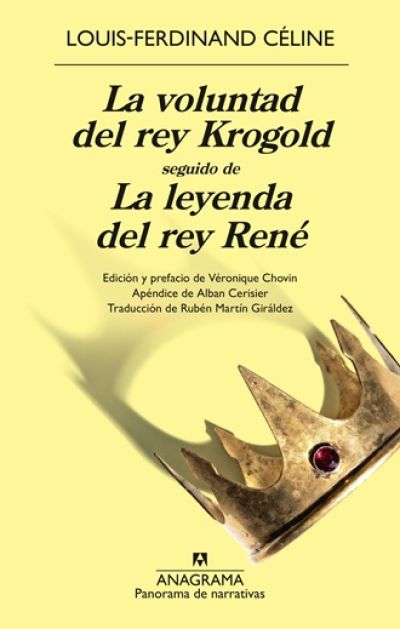 Portada de LA VOLUNTAD DEL REY KROGOLD seguido de LA LEYENDA DEL REY RENÉ