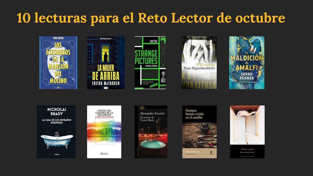 10 lecturas para el Reto Lector de octubre: Mansiones, secretos y misterio 1 10 lecturas para el Reto lector octubre