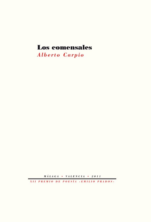 Portada de LOS COMENSALES