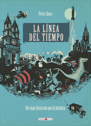 Portada de LA LÍNEA DEL TIEMPO. Un viaje ilustrado por la historia