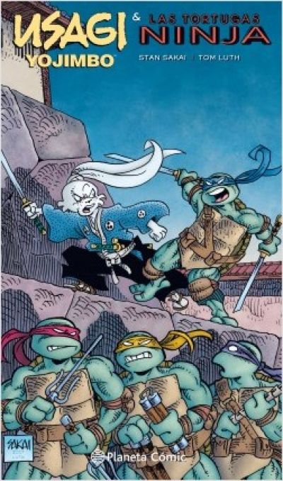 Portada de USAGI YOJIMBO Y LAS TORTUGAS NINJA