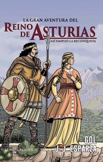Portada de LA GRAN AVENTURA DEL REINO DE ASTURIAS. La novela gráfica