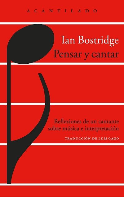 Portada de PENSAR Y CANTAR. Reflexiones de un cantante sobre música e interpretación