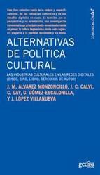 ALTERNATIVAS EN POLÍTICA CULTURAL